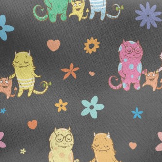 Warm Monster Family Jersey Backed Fleece