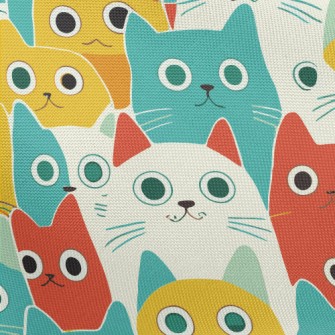 Cat With Wide Eyes Pongee