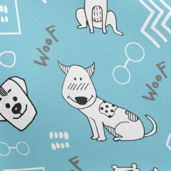 Hand Drawn Cute Dog Pongee