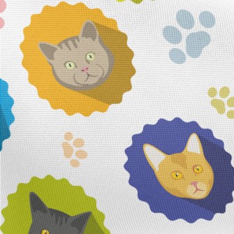 Different Cat Portraits Pongee