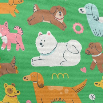 Hand Drawn Cute Dog Pongee