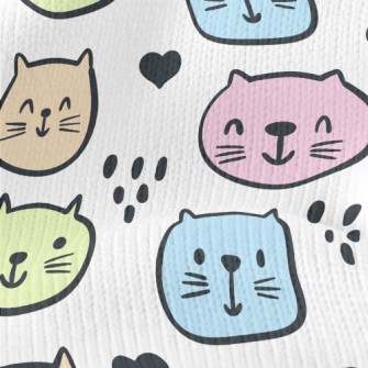 Brightly Colored Cat Stretch Jersey