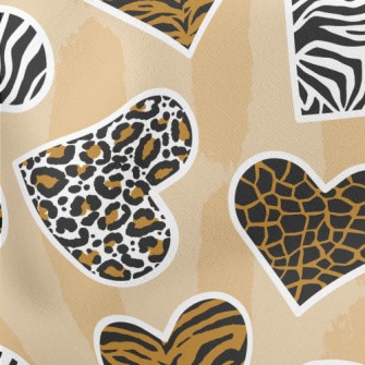 Love Various Animal Patterns Lightweight Cotton Poplin