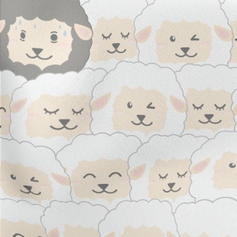 There Is A Black Sheep In The  Lightweight Cotton Poplin