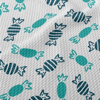 Blue Sweet Candy Birdseye Piqué