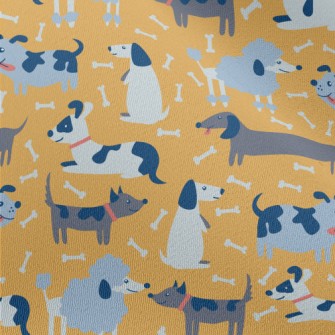 Naughty And Cute Dog Chiffon