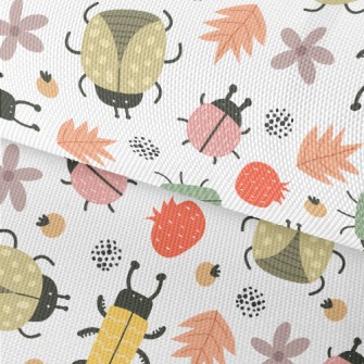 Colorful Cute Insects Waterproof Oxford