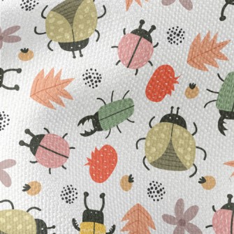 Colorful Cute Insects Waterproof Canvas