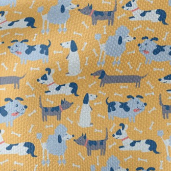 Naughty And Cute Dog Waterproof Canvas