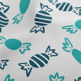 Blue Sweet Candy Athletic Mesh Flat Back