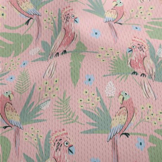 Gentle Colored Macaw Athletic Mesh Flat Back