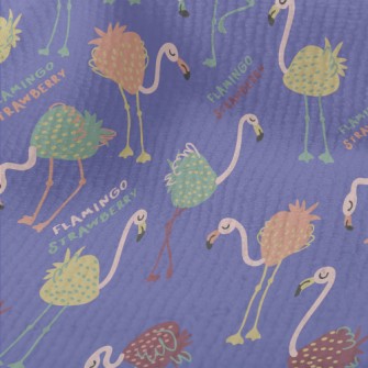 Strawberry Shaped Flamingo Terry