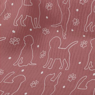 Silhouette Line Dog Terry