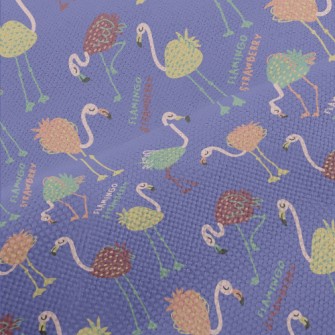 Strawberry Shaped Flamingo Performance Linen