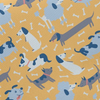 Naughty And Cute Dog Twill