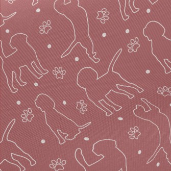 Silhouette Line Dog Twill