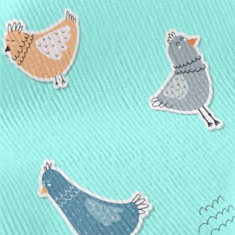 Hand Drawn Children&#39;s Bird Standard Corduroy