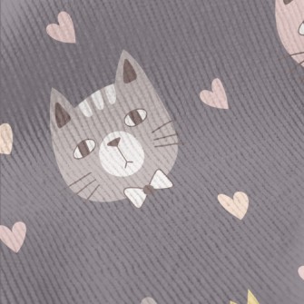 Cute Bow Tie Cat Standard Corduroy