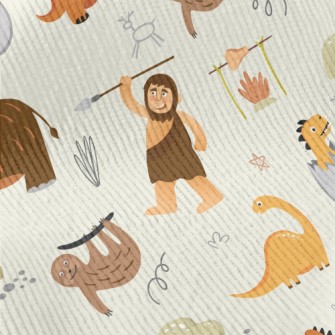 Mammoths, Dinosaurs And Primit Standard Corduroy