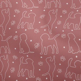 Silhouette Line Dog Dobby