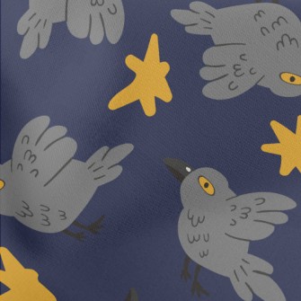 Cute And Mysterious Crow Stretch Ponte