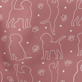 Silhouette Line Dog Stretch Ponte