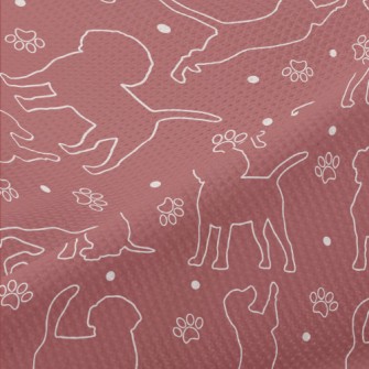 Silhouette Line Dog Piqué