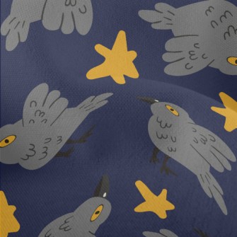 Cute And Mysterious Crow Lightweight Performance Linen