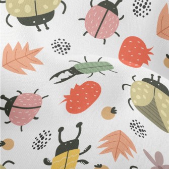 Colorful Cute Insects Lightweight Performance Linen