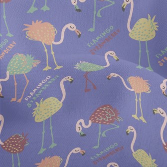 Strawberry Shaped Flamingo Lightweight Performance Linen
