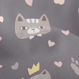 Cute Bow Tie Cat Lightweight Performance Linen