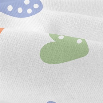 Colorful White Dot Love Heart Modern Jersey