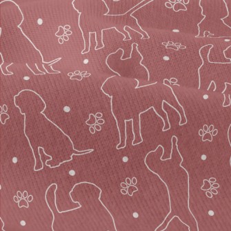 Silhouette Line Dog Modern Jersey