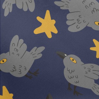 Cute And Mysterious Crow Pongee
