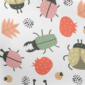 Colorful Cute Insects Pongee