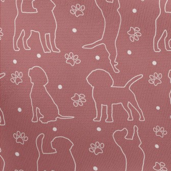 Silhouette Line Dog Pongee