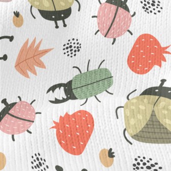 Colorful Cute Insects Stretch Jersey