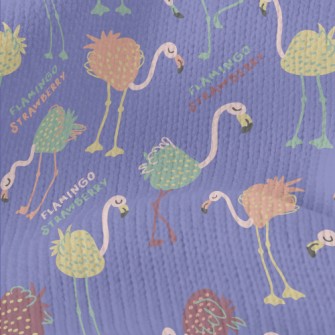 Strawberry Shaped Flamingo Stretch Jersey