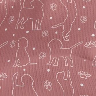 Silhouette Line Dog Stretch Jersey