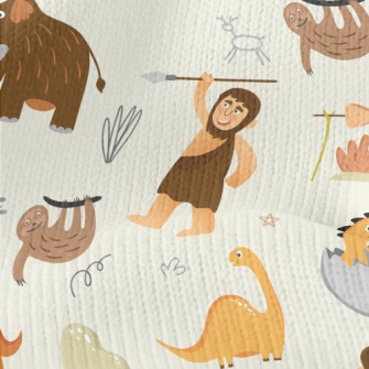 Mammoths, Dinosaurs And Primit Stretch Jersey