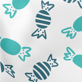 Blue Sweet Candy Lightweight Cotton Poplin