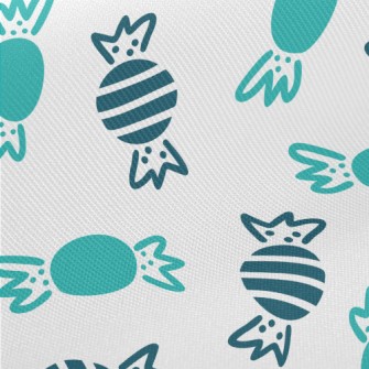 Blue Sweet Candy Midweight Cotton Poplin