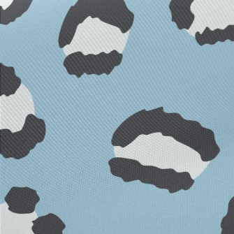 Hand Drawn Black And White Leo Midweight Cotton Poplin