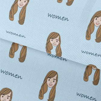 Happy Long-haired Girl Waterproof Oxford