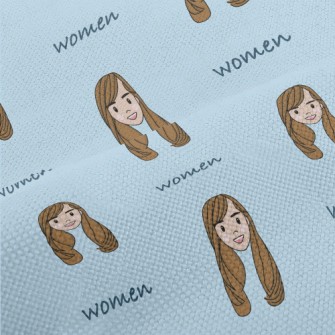 Happy Long-haired Girl Performance Linen