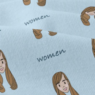 Happy Long-haired Girl Modern Jersey