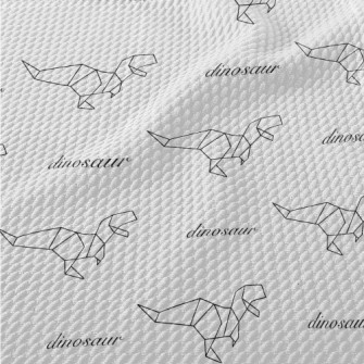 Tyrannosaurus Rex Made Of Pape Birdseye Piqué