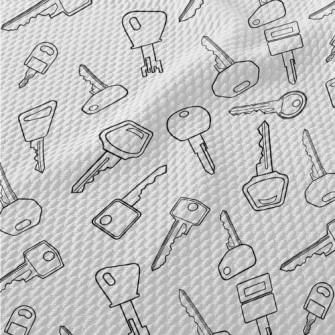 Simple Lines Various Keys Birdseye Piqué