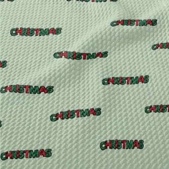Bold Christmas English Birdseye Piqué