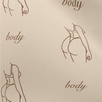 Simple Lines Sexy Woman Chiffon